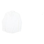 HUGO Mens White Plain Shirt M Classic Cotton Blend Smart Casual