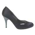 COAST Womens Black Leather Strappy High Heels UK 4 Elegant Formal Stylish