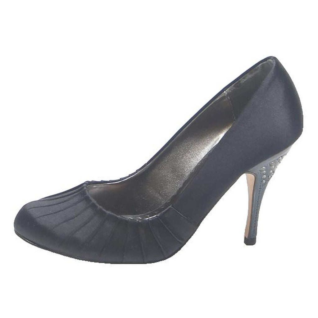 COAST Womens Black Leather Strappy High Heels UK 4 Elegant Formal Stylish