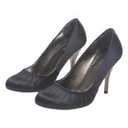 COAST Womens Black Leather Strappy High Heels UK 4 Elegant Formal Stylish