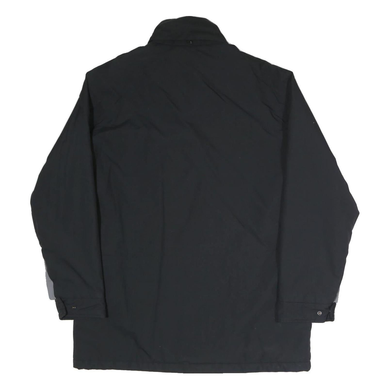 FILA Mens Black Zip Jacket M Polyester Blend Plain Casual Sportswear