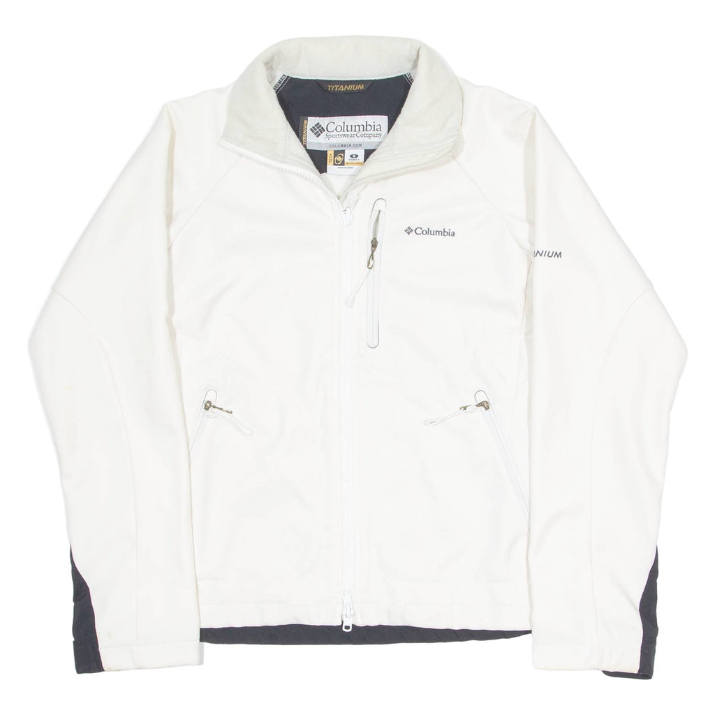 COLUMBIA Womens Jacket White S