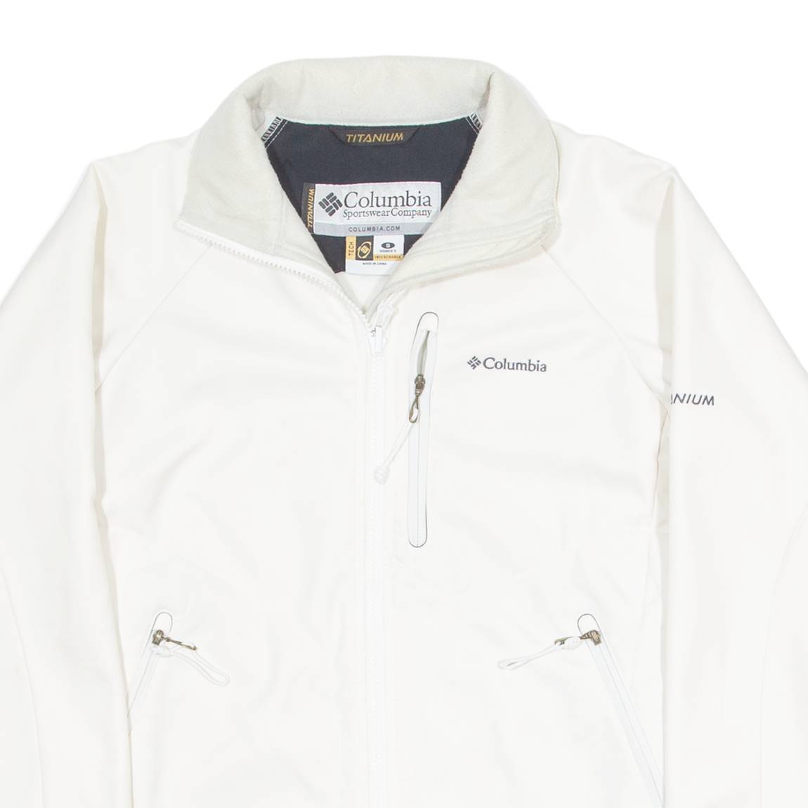 COLUMBIA Womens Jacket White S