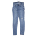 LEVI'S Womens Slim Blue Skinny Denim Light Wash Jeans W27 L32 Distressed Style