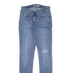 LEVI'S Womens Slim Blue Skinny Denim Light Wash Jeans W27 L32 Distressed Style