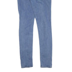 LEVI'S Womens Slim Blue Skinny Denim Light Wash Jeans W27 L32 Distressed Style