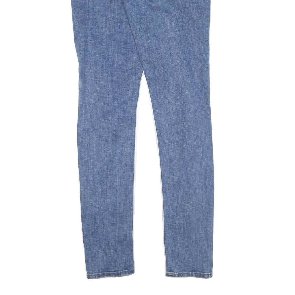 LEVI'S Womens Slim Blue Skinny Denim Light Wash Jeans W27 L32 Distressed Style