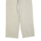 DKNY Womens Cotton Blend Beige Regular Straight Trousers W30 L26 Classic Zip