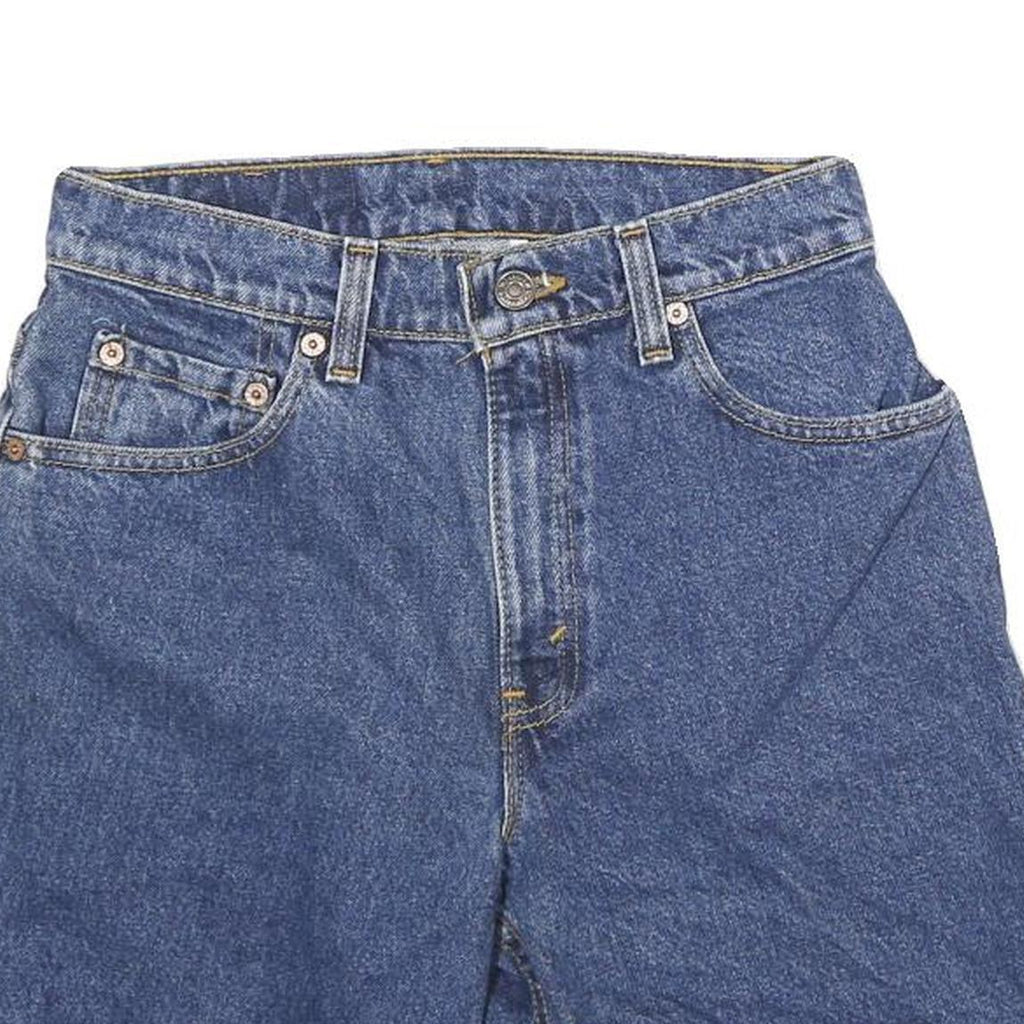 LEVI'S Womens Denim Blue Casual Shorts S W26 Classic Cotton Blend Comfort
