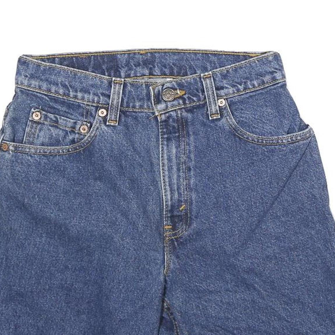 LEVI'S Womens Denim Blue Casual Shorts S W26 Classic Cotton Blend Comfort