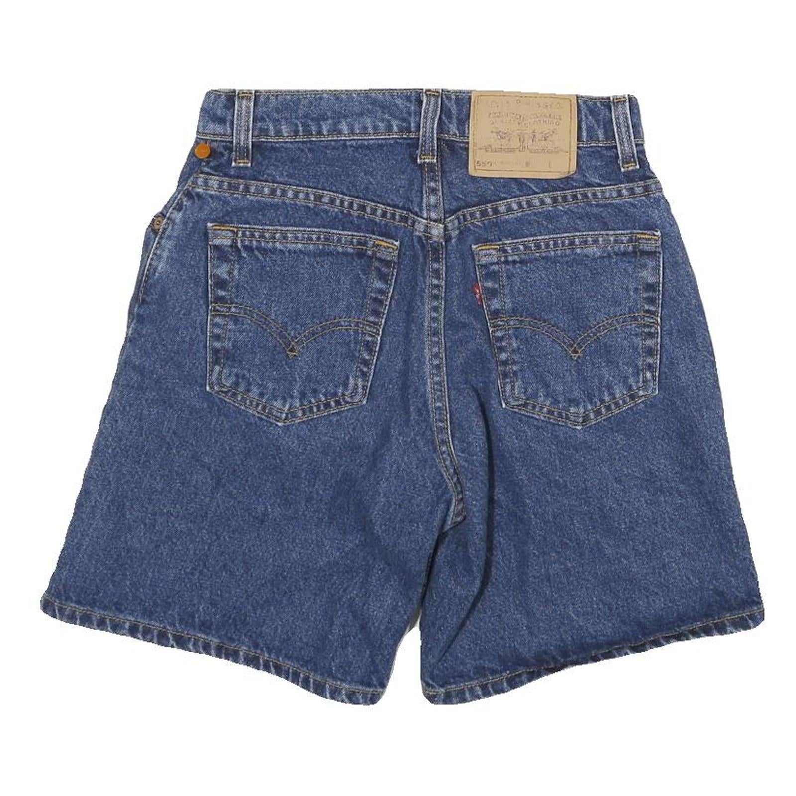 LEVI'S Womens Denim Blue Casual Shorts S W26 Classic Cotton Blend Comfort