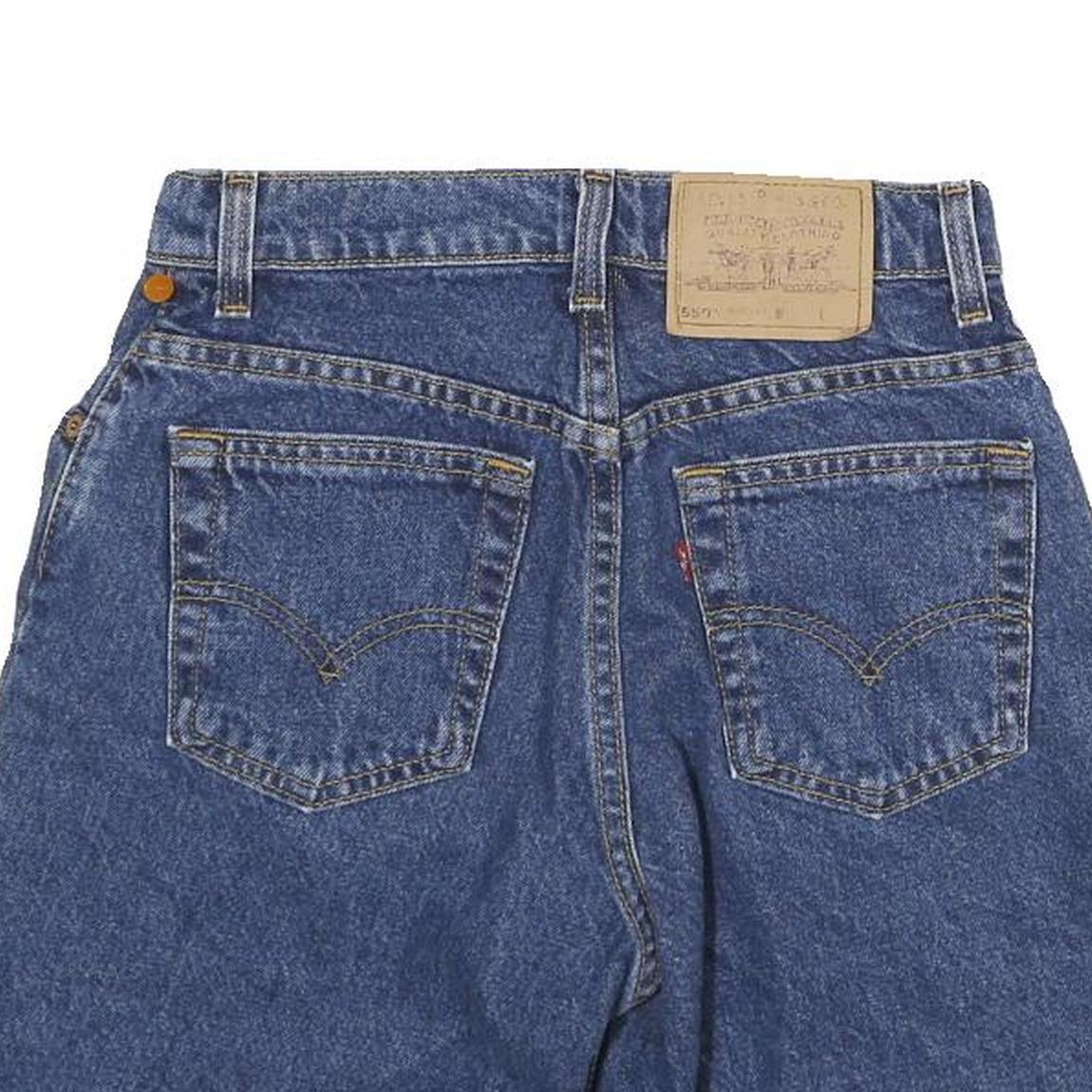 LEVI'S Womens Denim Blue Casual Shorts S W26 Classic Cotton Blend Comfort