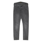 LEE Mens Slim Black Jeans Denim W28 L29 Classic Zip Pockets Comfort Style