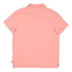 NAUTICA Mens Pink Short Sleeve Plain Polo Shirt L Cotton Blend Casual Summer