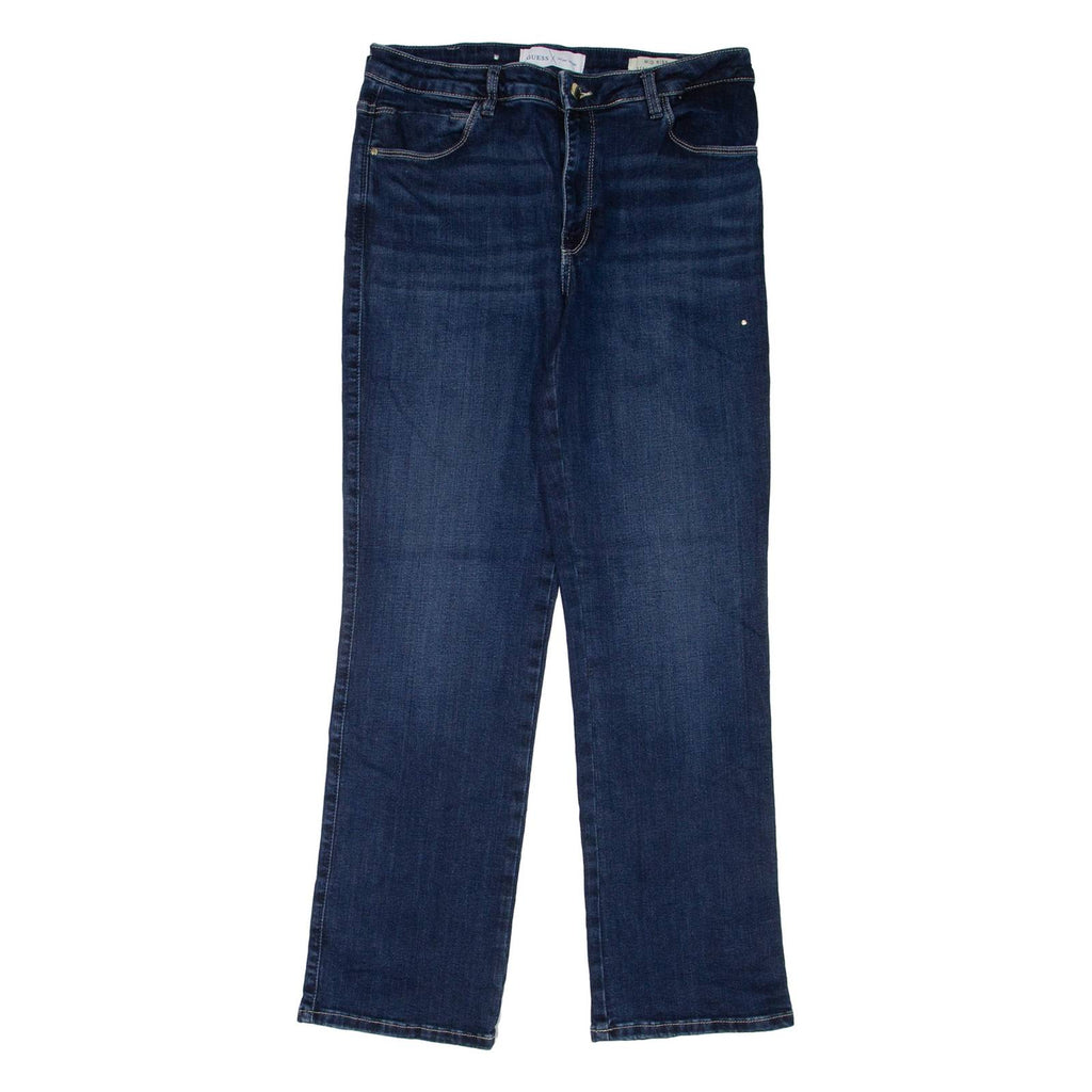 GUESS Mid Rise Womens Jeans Blue Regular Straight W30 L30