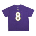 NFL Mens Purple Baltimore Ravens Jackson 8 Graphic T-Shirt XL Crew Neck Short