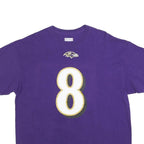 NFL Mens Purple Baltimore Ravens Jackson 8 Graphic T-Shirt XL Crew Neck Short