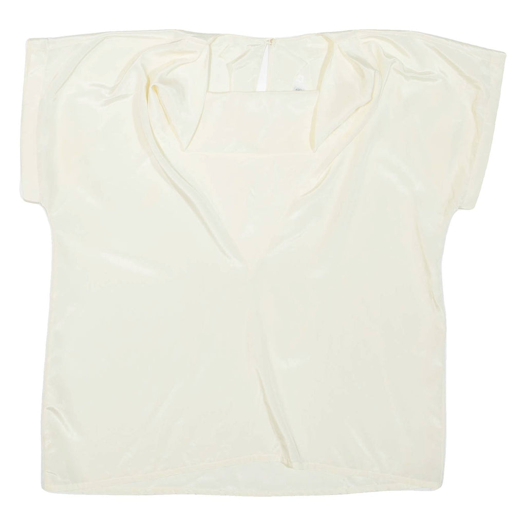 JULIETTA Womens Blouse Yellow High Neck M