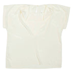 JULIETTA Womens Blouse Yellow High Neck M