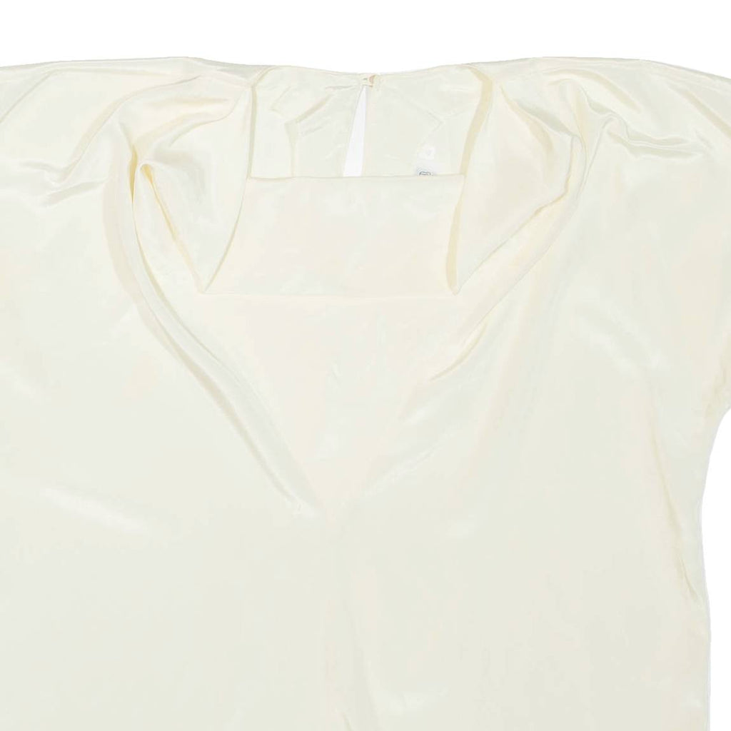JULIETTA Womens Blouse Yellow High Neck M