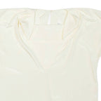 JULIETTA Womens Blouse Yellow High Neck M