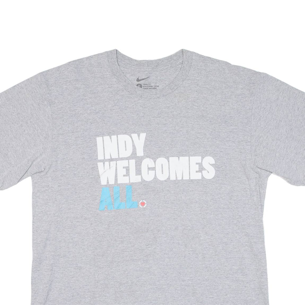 NIKE Indy Welcomes All Mens T-Shirt Grey L
