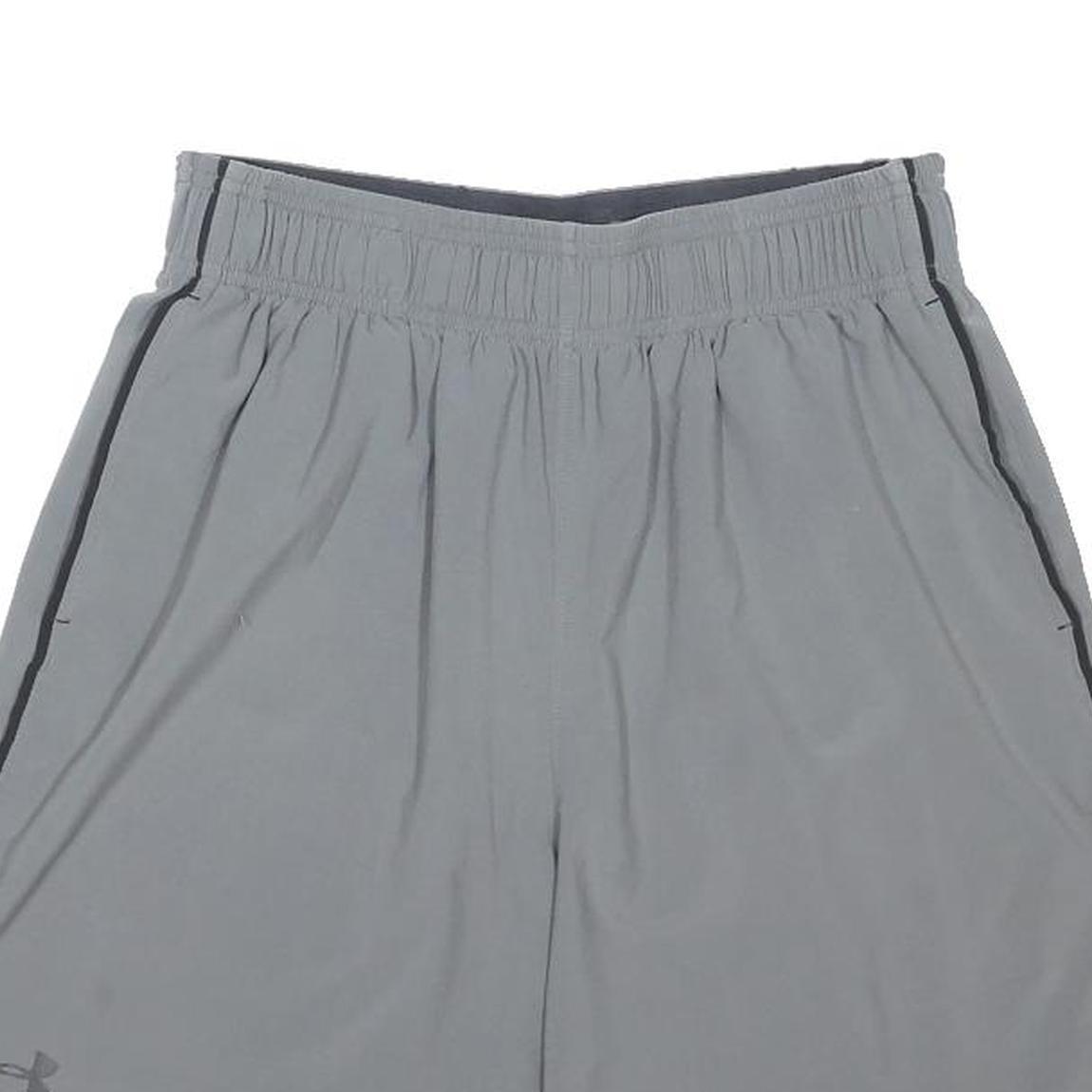 UNDER ARMOUR Mens Shorts Grey Sports Casual Polyester Blend M W28 Elastic