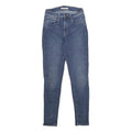LEVI'S 721 Womens Slim Skinny Denim Medium Blue W27 L30 Cotton Blend Zip Jeans