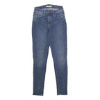 LEVI'S 721 Womens Slim Skinny Denim Medium Blue W27 L30 Cotton Blend Zip Jeans