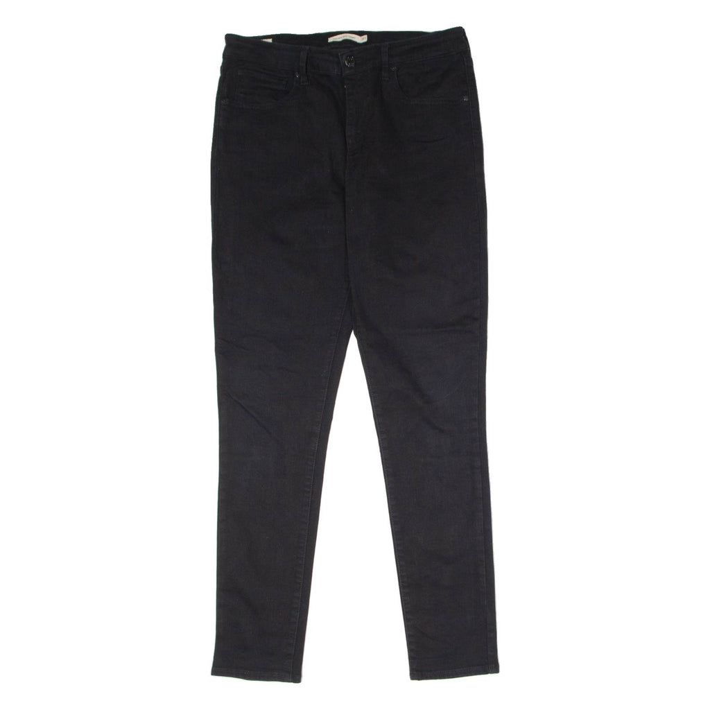 LEVI'S 721 High Rise BIG E Womens Trousers Black Regular Skinny W31 L30