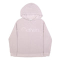 CALVIN KLEIN PERFORMANCE Womens Pink Hoodie S Sherpa Fleece Pullover Hooded