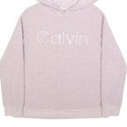 CALVIN KLEIN PERFORMANCE Womens Pink Hoodie S Sherpa Fleece Pullover Hooded