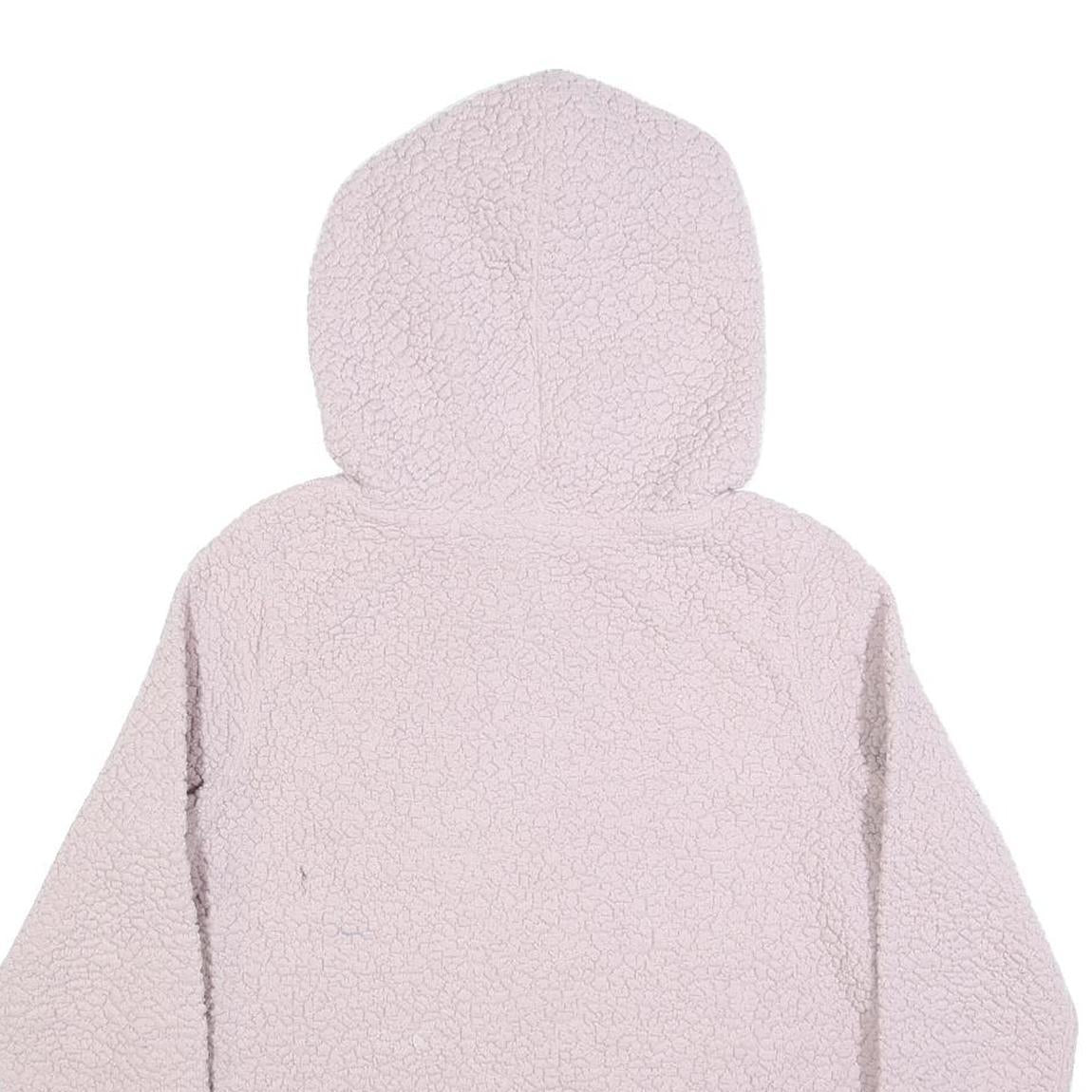 CALVIN KLEIN PERFORMANCE Womens Pink Hoodie S Sherpa Fleece Pullover Hooded