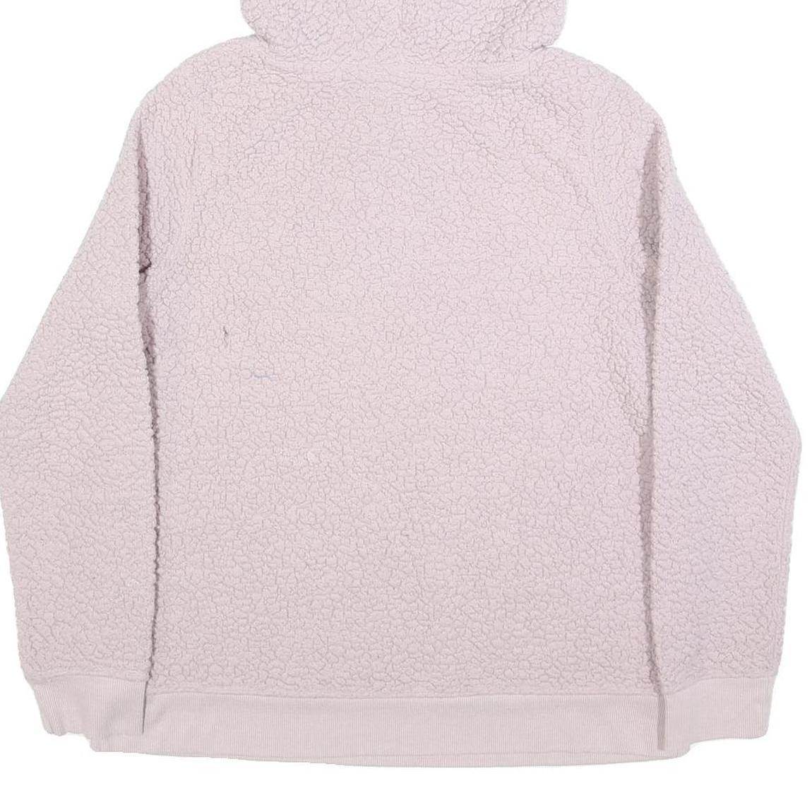 CALVIN KLEIN PERFORMANCE Womens Pink Hoodie S Sherpa Fleece Pullover Hooded
