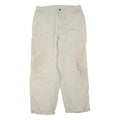 CARHARTT Mens Cotton Blend Beige Regular Fit Straight Leg Trousers W36 L28