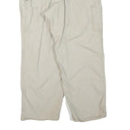 CARHARTT Mens Cotton Blend Beige Regular Fit Straight Leg Trousers W36 L28