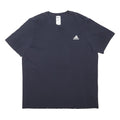 ADIDAS Mens Black Graphic T-Shirt XL Short Sleeve Crew Neck Cotton Blend