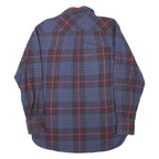TOMMY HILFIGER Mens Blue Red Check Shirt S Cotton Long Sleeve Casual