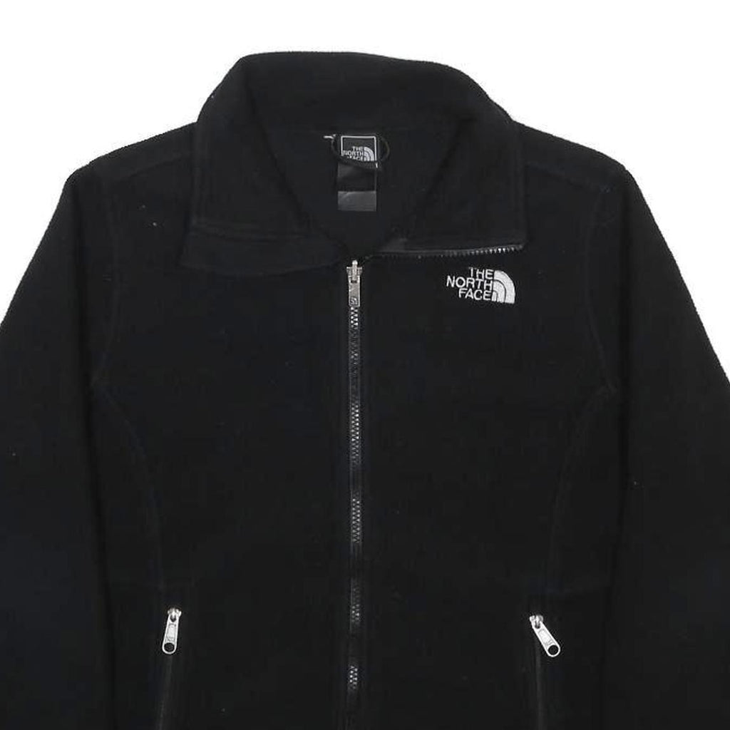 THE NORTH FACE Womens Black Zip Up Jacket M Polyester Fleece Outdoor Casual