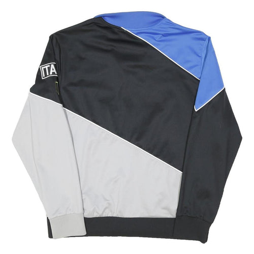 FILA Mens Black Blue & Grey Track Jacket XL Polyester Blend Zip Colourblock