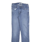 LEVI'S Womens Slim Blue Denim Cotton Blend Zip Jeans W26 L30 Classic Style