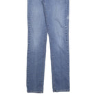 LEVI'S Womens Slim Blue Denim Cotton Blend Zip Jeans W26 L30 Classic Style