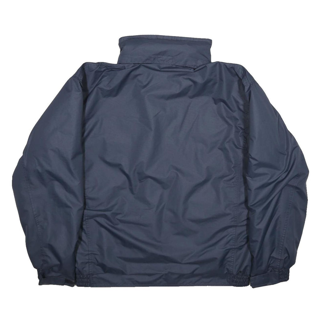 DICKIES Mens Navy Blue Workwear Jacket M Nylon Plain Zip Closure Classic Fit