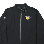 NIKE Mens Black Guerin Catholic Soccer Zip Jacket M Polyester Blend Sportswear