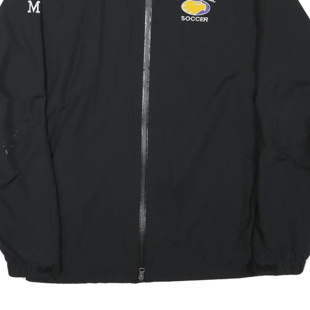 NIKE Mens Black Guerin Catholic Soccer Zip Jacket M Polyester Blend Sportswear