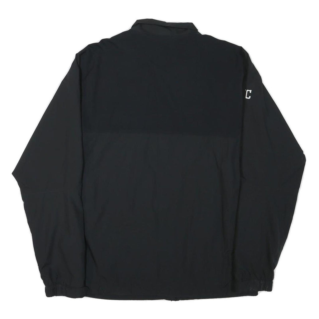 NIKE Mens Black Guerin Catholic Soccer Zip Jacket M Polyester Blend Sportswear