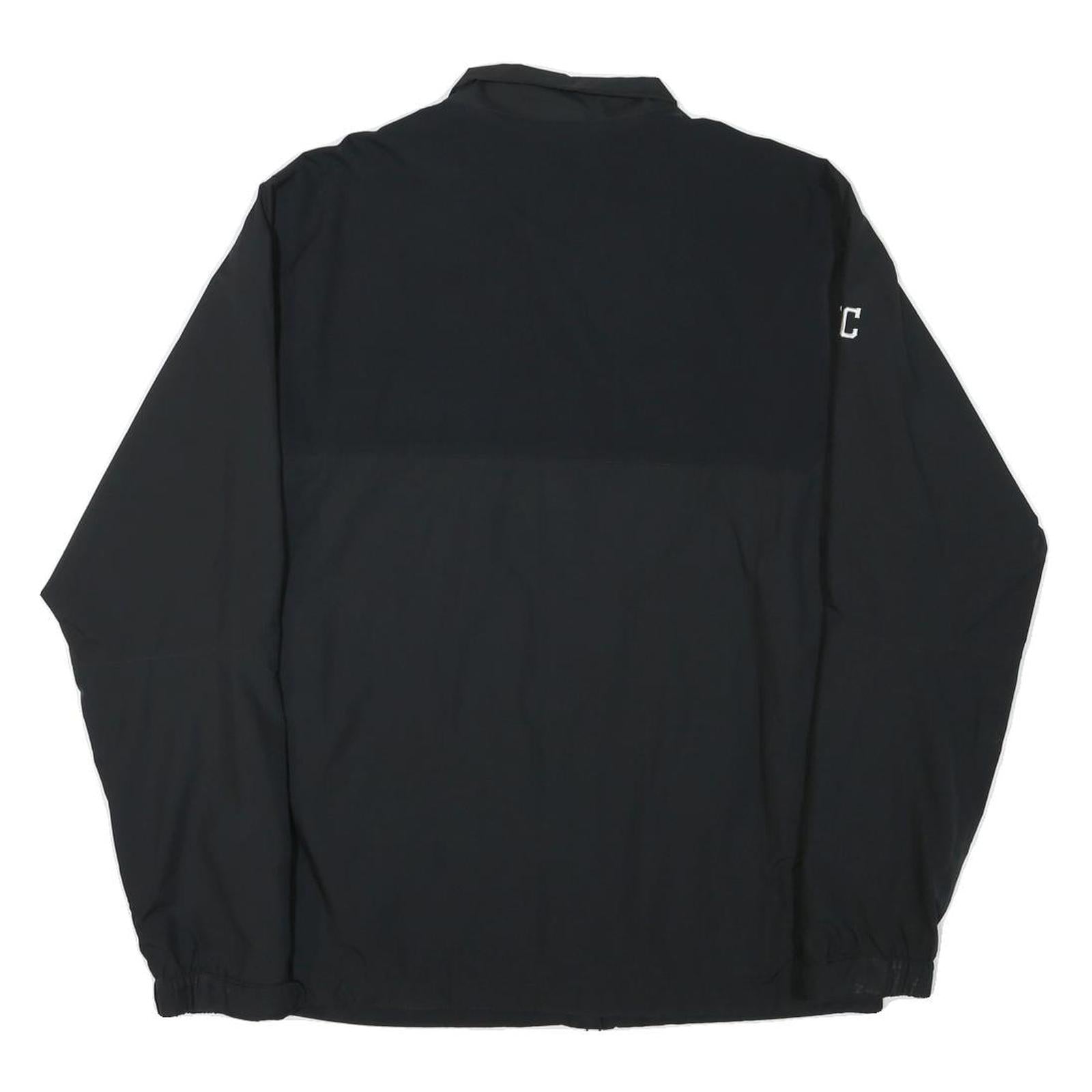 NIKE Mens Black Guerin Catholic Soccer Zip Jacket M Polyester Blend Sportswear