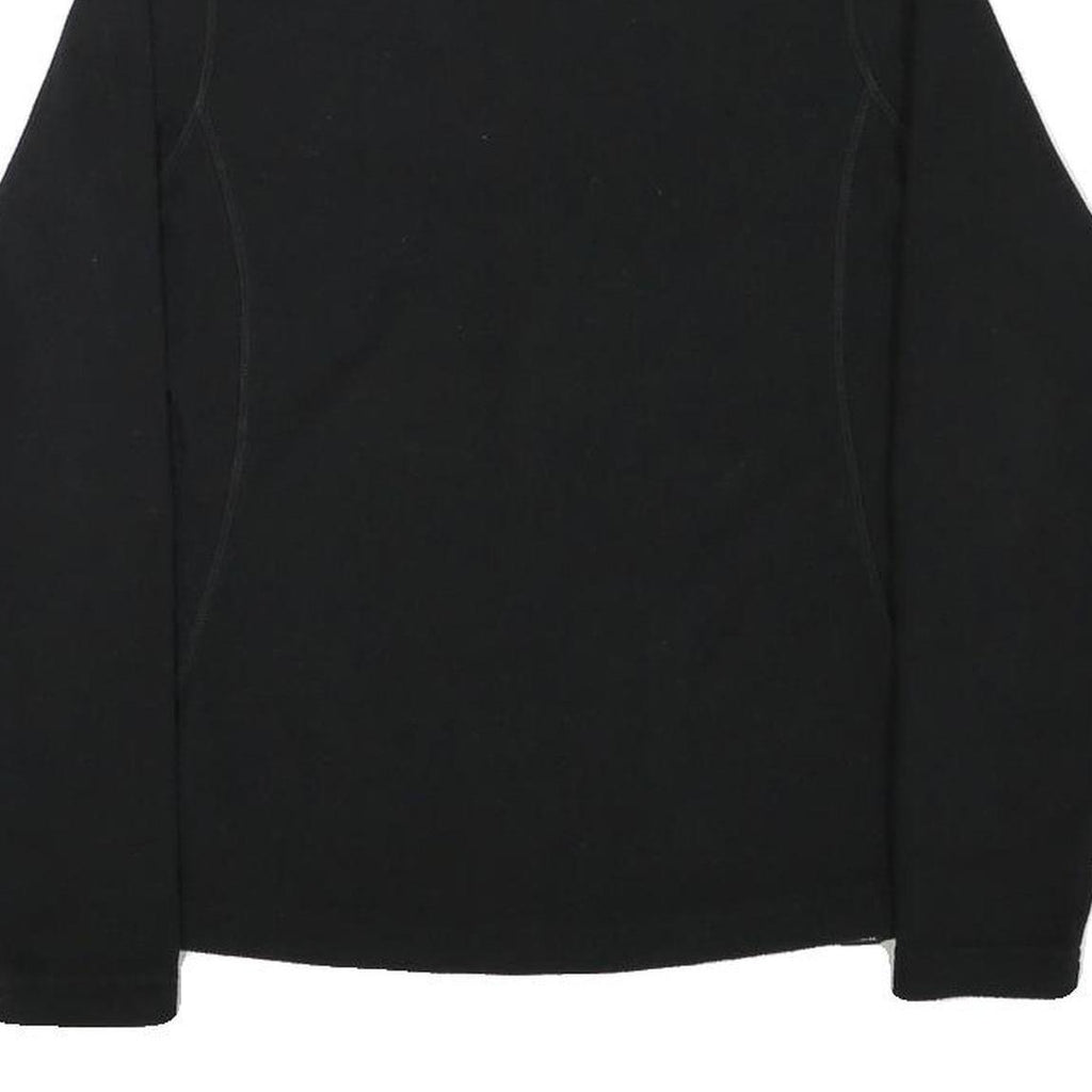 BERGHAUS Womens Black Polyester Blend Fleece Jacket UK 10 Outdoor Zip Up