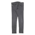 DIESEL Mens Slim Grey Denim Jeans W30 L30 Zip Closure Casual Style