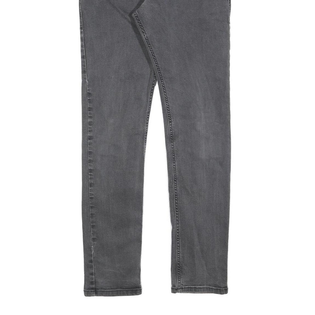 DIESEL Mens Slim Grey Denim Jeans W30 L30 Zip Closure Casual Style